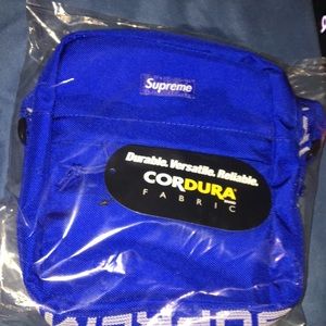 Supreme shoulder bag (blue)